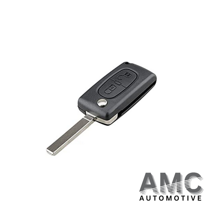 Peugeot/Citroen/DS 2 Button Flip Remote VA2 FSK 0536